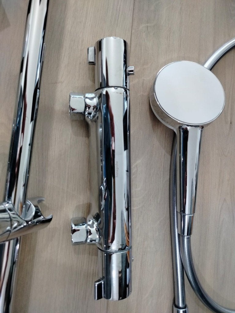 Complete Thermostatic Shower Set  Like New, Ophalen, Zo goed als nieuw, Wit