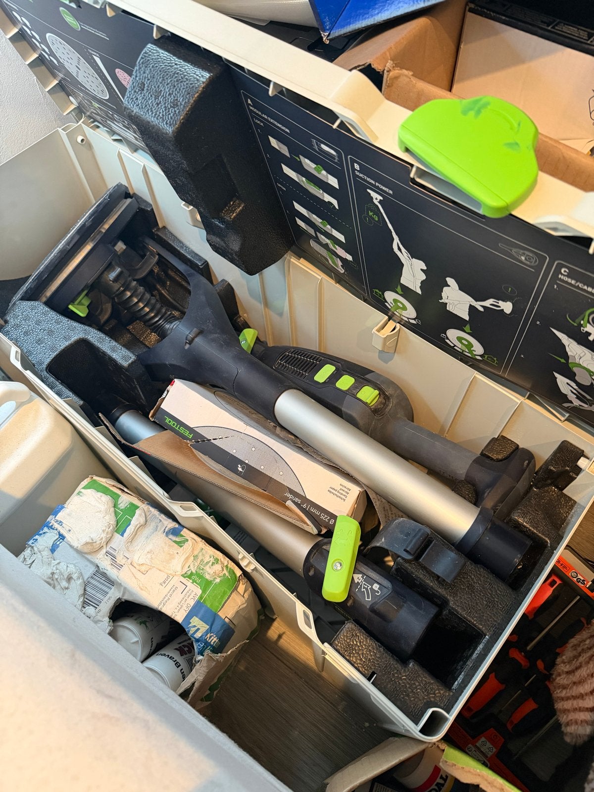 Festool LHS 2 225 EQI PLANEX Langnek Schuurmachine met CTM 3, Ophalen of Verzenden, Zo goed als nieuw, 1200 watt of meer, Overige typen