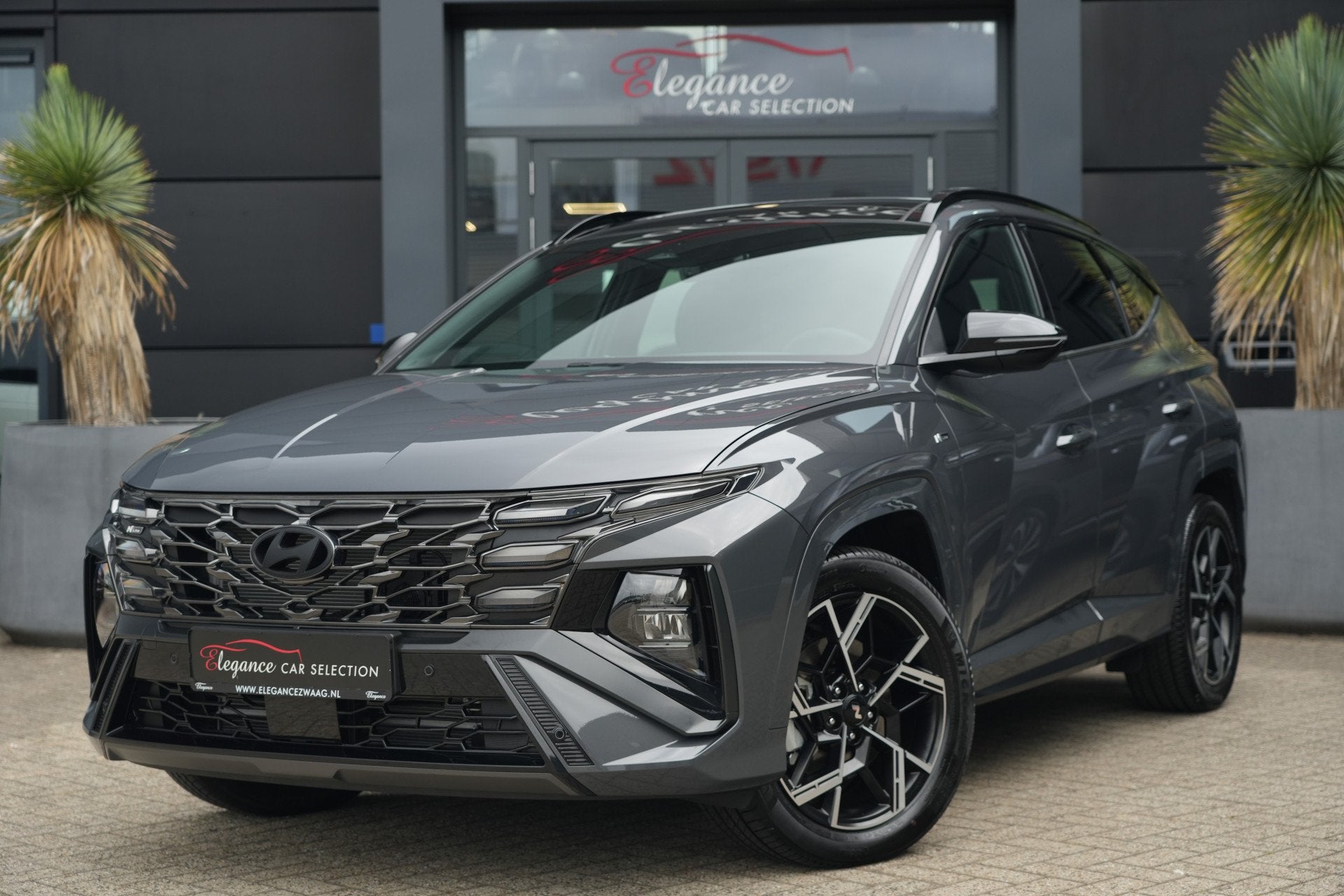 Hyundai Tucson 1.6 T-GDI PHEV N Line 4WD 288pk Panoramadak/N, Auto's, Automaat, 4 cilinders, Leder en Stof, Plug-in hybride