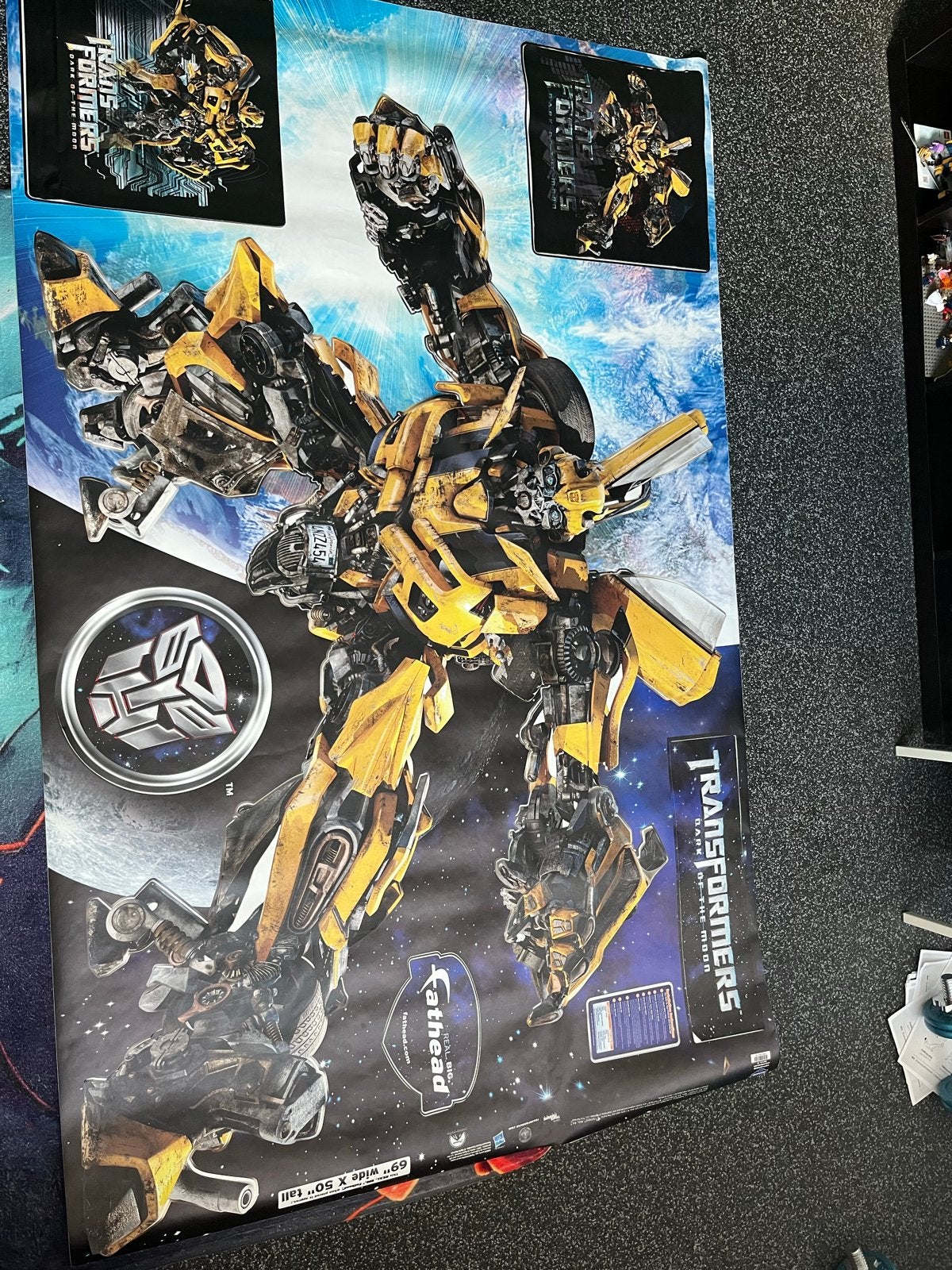 Grote Muursticker Transformer Bumblebee Fathead, Verzamelen, Transformers, Overige generaties, Ophalen of Verzenden, Nieuw, Autobots