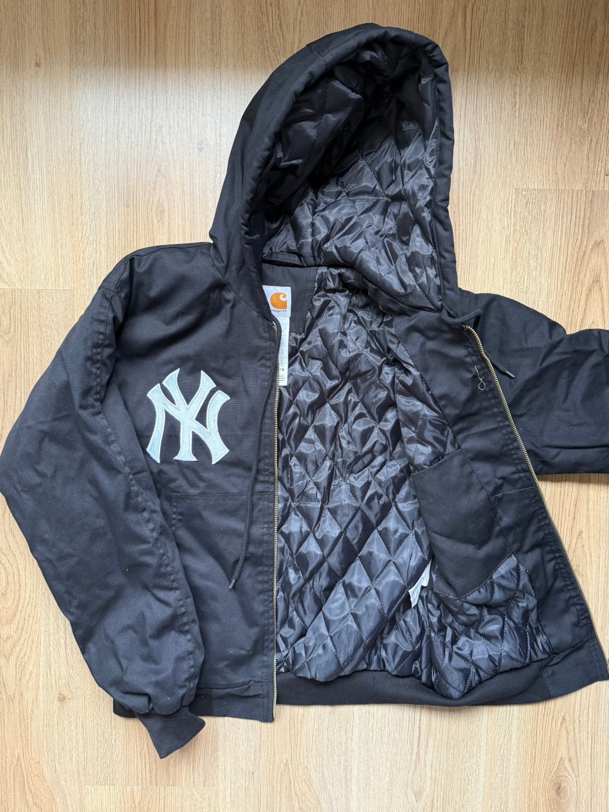 Carhartt bomberjack New York Yankees, Ophalen, Zo goed als nieuw, Maat 48/50 (M), Zwart