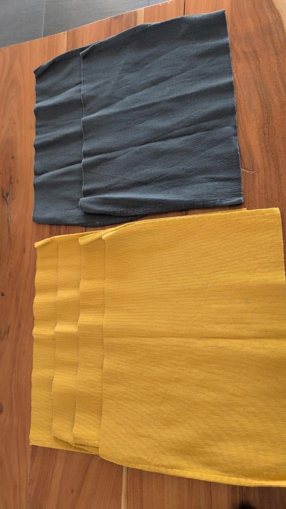 Ikea Svartsenap placemats (geel en grijs), Ophalen of Verzenden, Gebruikt, Rechthoek, Binnen