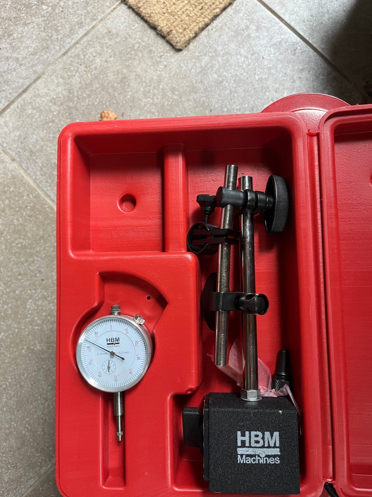 HBM Machines Meetklok met Magnetische Voet - Zeer Goede Staa, Ophalen, Zo goed als nieuw, Overige meters