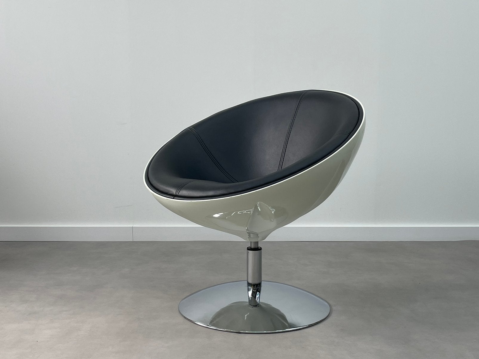 Vintage  kuipstoel fauteuil spage age, Ophalen, Kunststof, Gebruikt, Minder dan 75 cm