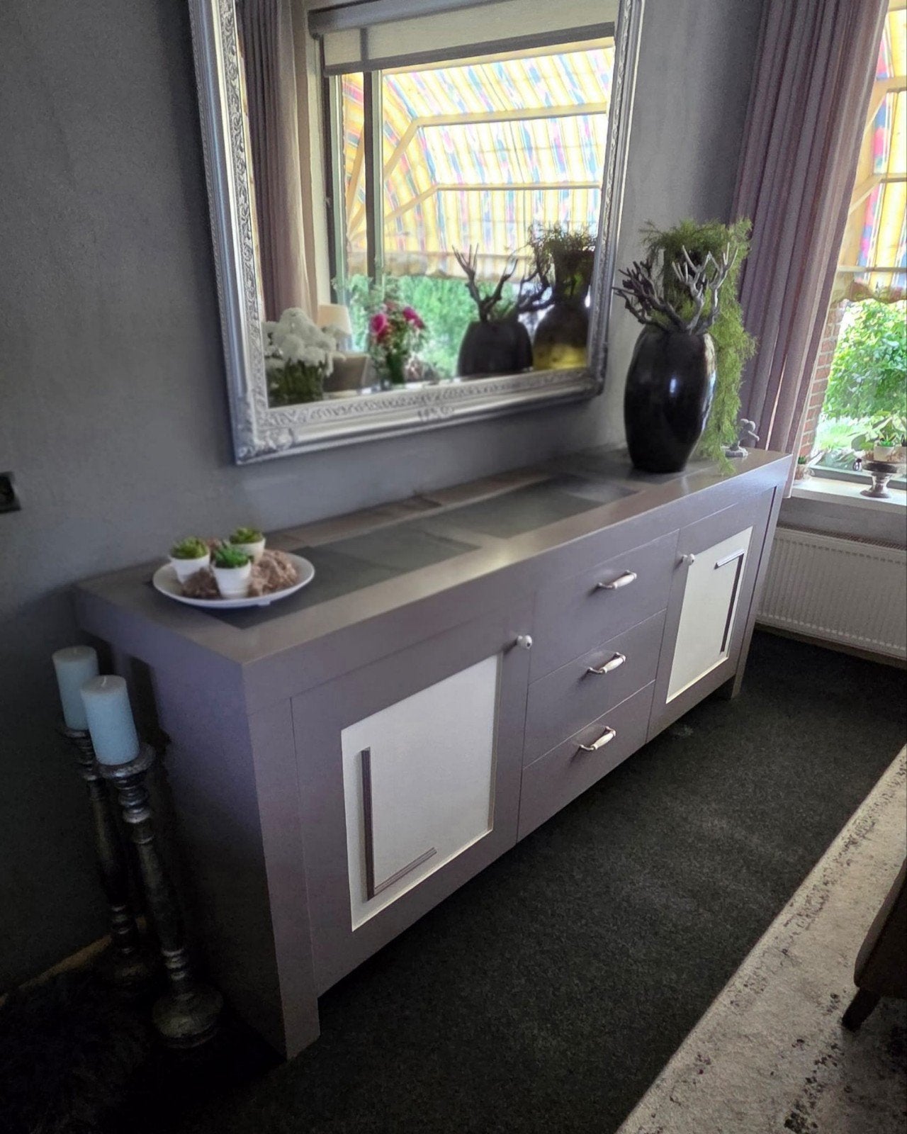 Stijlvol dressoir met lades en deuren, Huis en Inrichting, Ophalen, Gebruikt, 200 cm of meer, Modern
