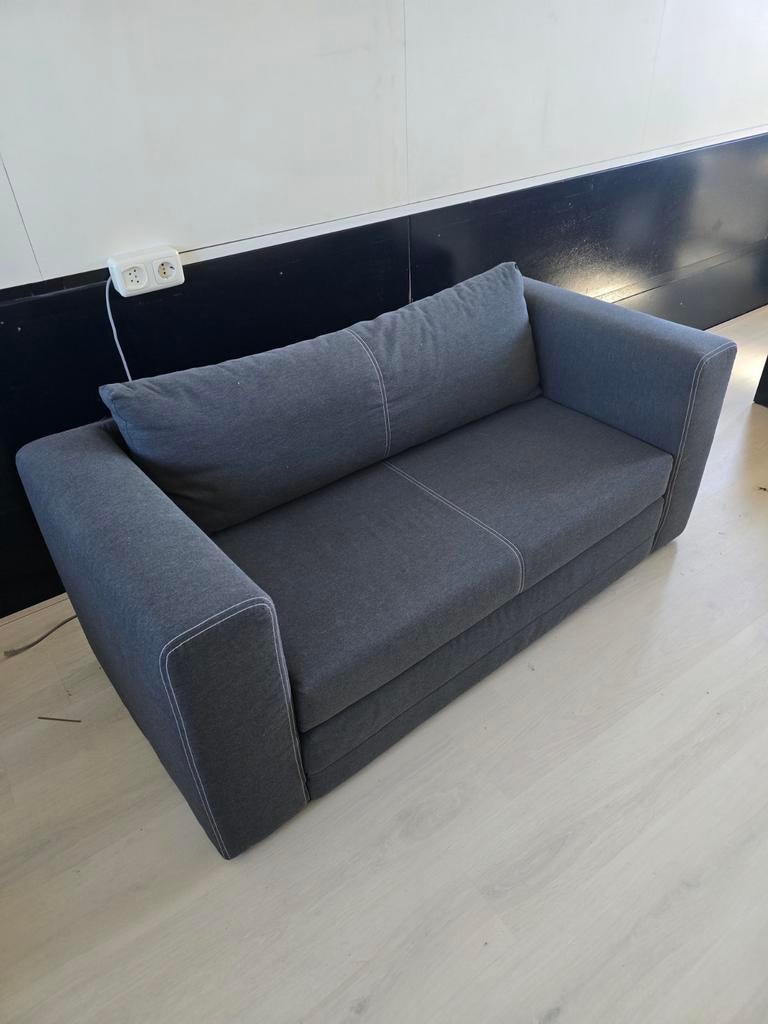 2 seat Sofa bed, Tweepersoons, Ophalen of Verzenden, Zo goed als nieuw, 120 cm