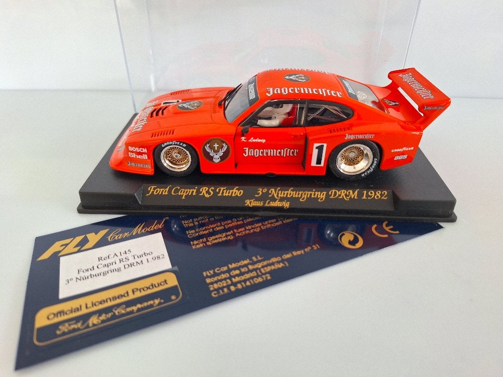Fly Ford Capri RS Turbo Nürburgring DRM Klaus Ludwig 82 A145, Kinderen en Baby's, Speelgoed | Racebanen, Overige merken, Racebaan