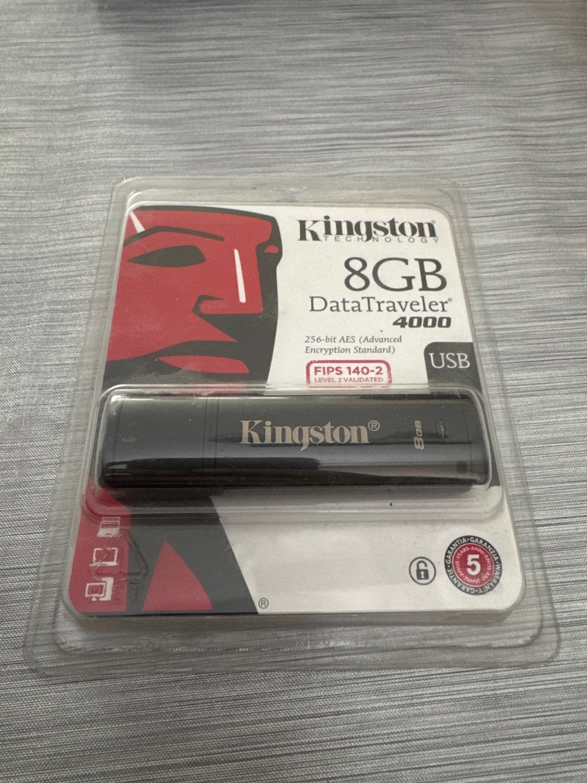 Kingston DataTraveler 4000 USB-stick met wachtwoord, Ophalen of Verzenden, Nieuw, 8 GB
