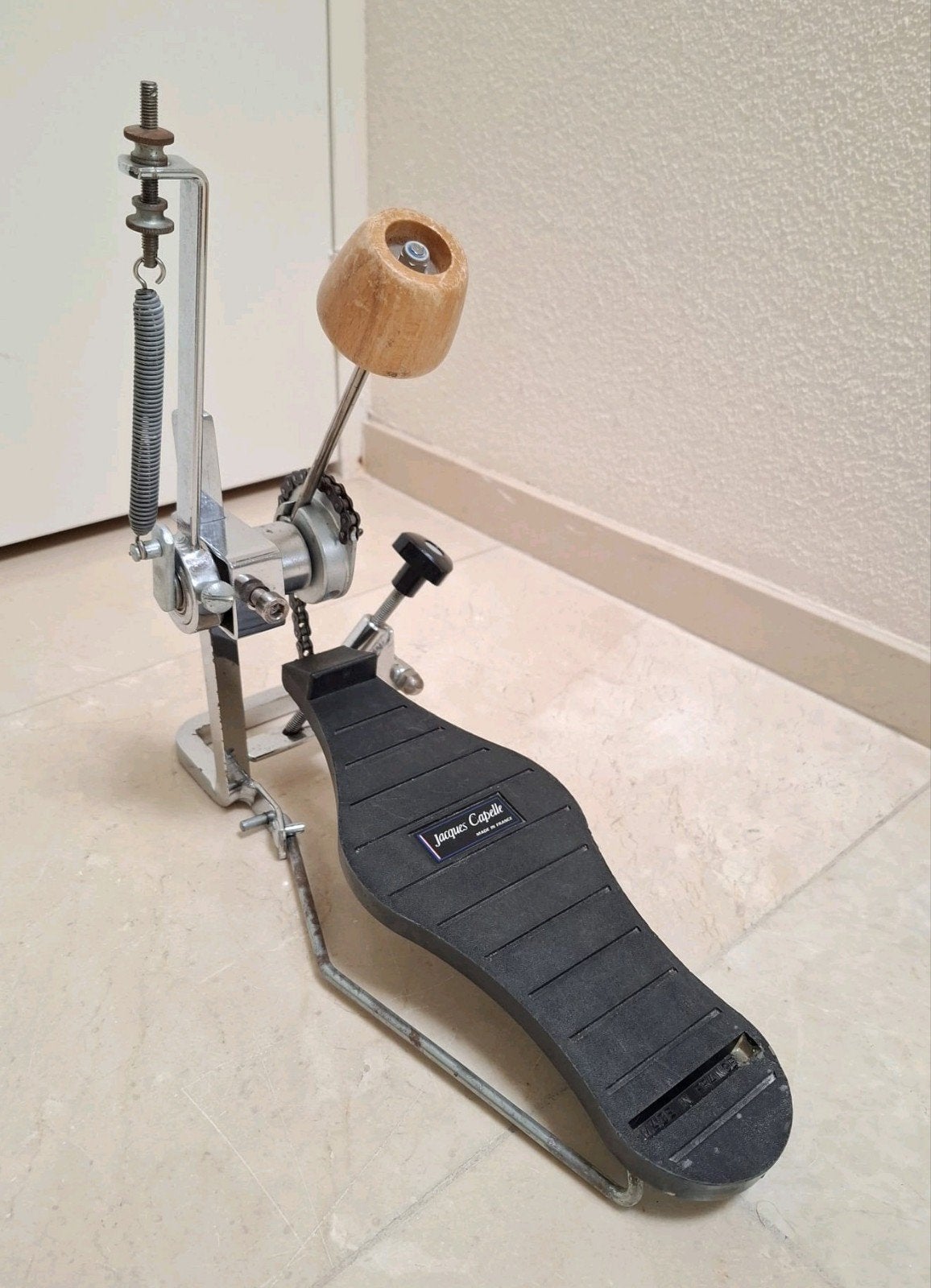 Jaques Capelle vintage bass drum pedal baspedaal drumpedaal, Muziek en Instrumenten, ., Drums of Percussie, Ophalen of Verzenden
