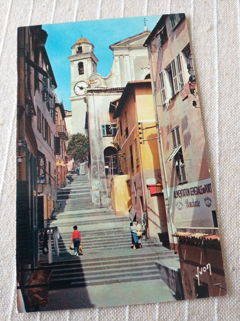Villefranche (Alpes-Maritimes) - Rue de l'Église, Ophalen of Verzenden, 1960 tot 1980, Ongelopen, Frankrijk