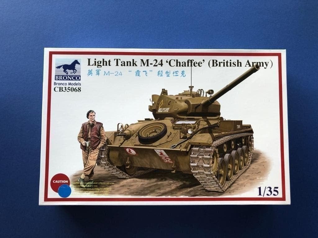Bronco Models	CB35068	Light Tank M-24 Chaffee British 1/35, Verzenden, 1:32 tot 1:50, Nieuw, Italeri