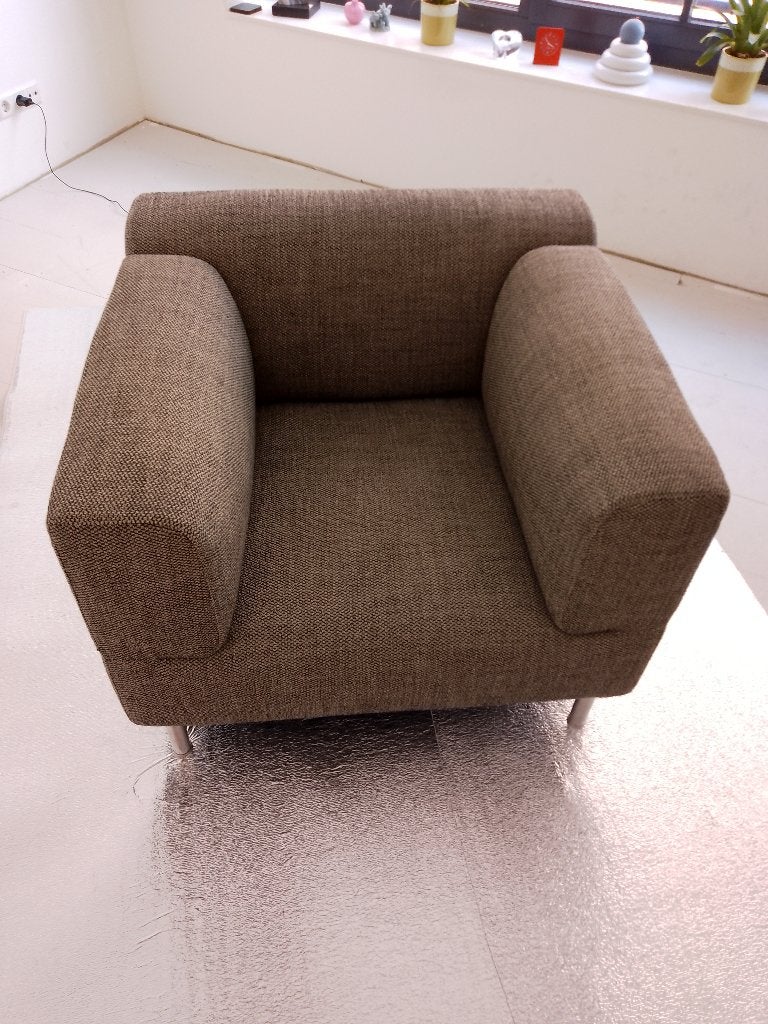Cassina Fauteuil Met., Ophalen, Italiaans design. Modern., 75 tot 100 cm, Zo goed als nieuw