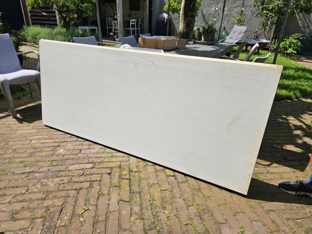 Massief houten opdekdeur geluidswerend met valdorpel, Doe-het-zelf en Verbouw, Ophalen, Hout