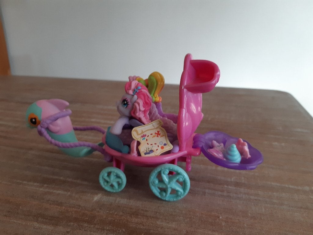 My Little Pony zeemeermin koets met accessoires, Ophalen of Verzenden, Gebruikt