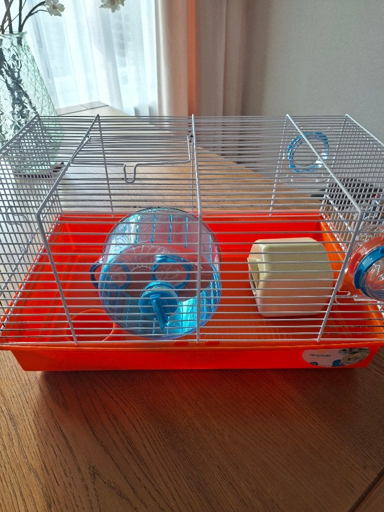 Hamsterkooi, Dieren en Toebehoren, Kooi, Minder dan 75 cm, Zo goed als nieuw, Hamster
