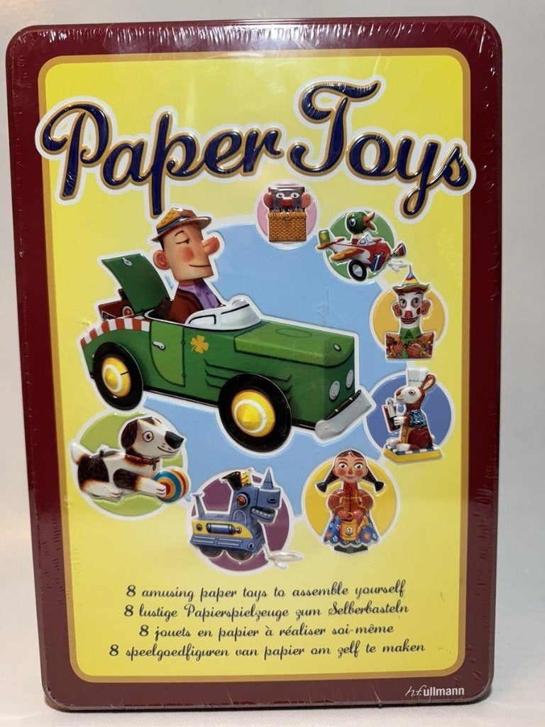 Paper Toys / Papieren speelgoed / in Deluxe Metalen Box, Kinderen en Baby's, Speelgoed | Educatief en Creatief, Ophalen of Verzenden