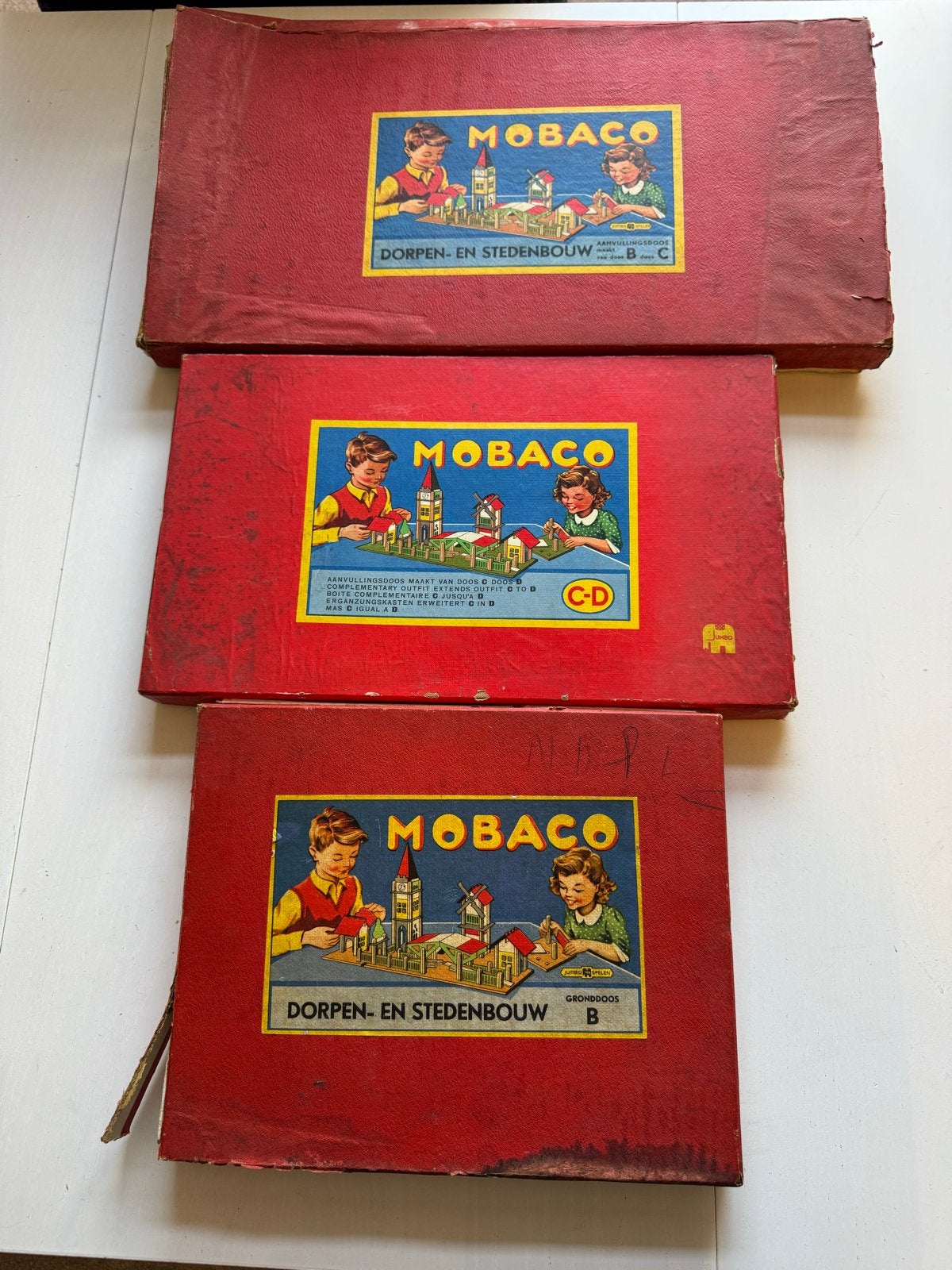 Vintage Mobaco Dorpen- en Stedenbouw Bouwdozen, Ophalen of Verzenden, Gebruikt, Overige merken