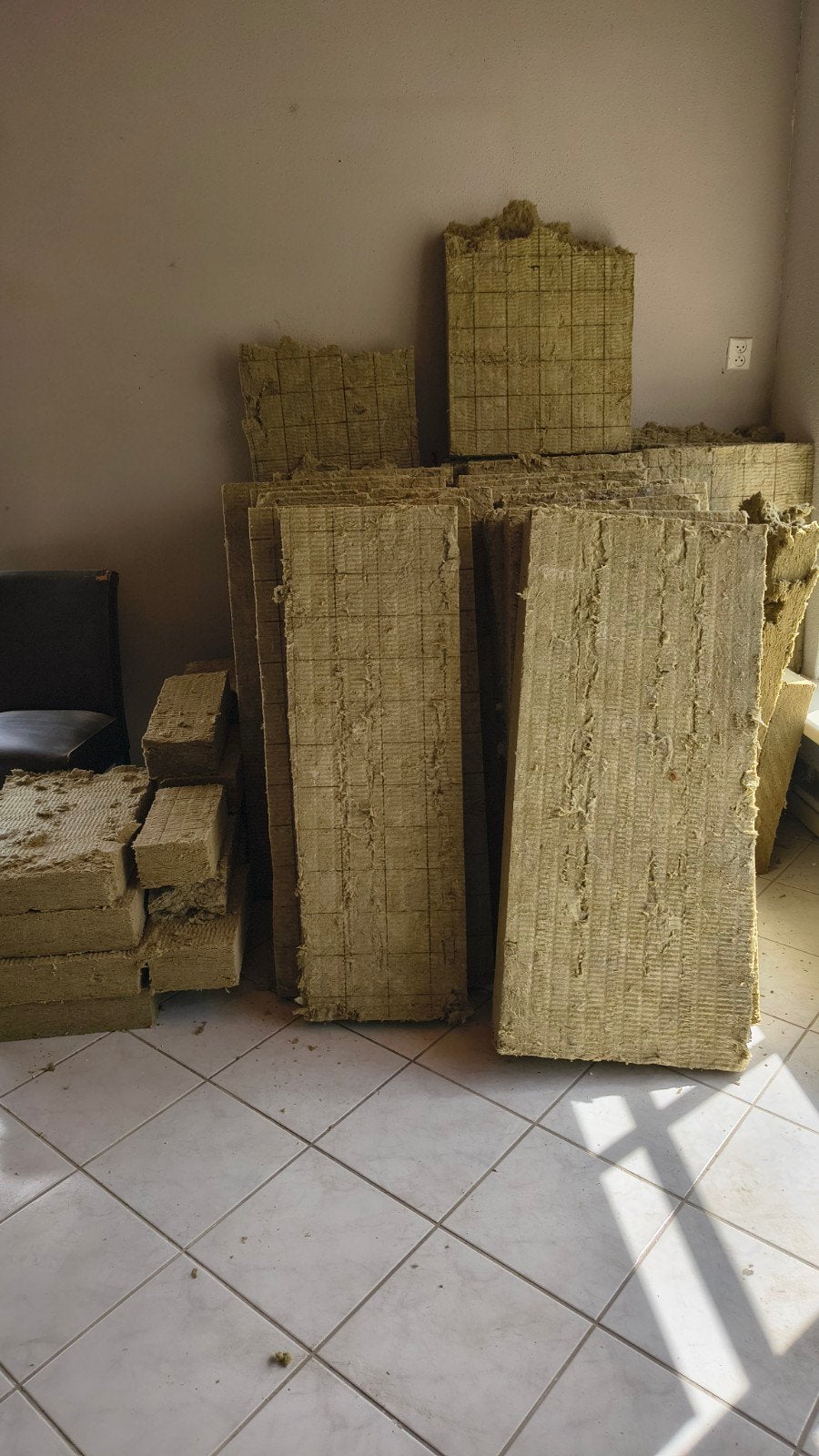 ruim 15m2 groene glaswol isolatieplaten 53/120/10, Doe-het-zelf en Verbouw, Isolatie en Afdichting, Ophalen, Dakisolatie, Gebruikt