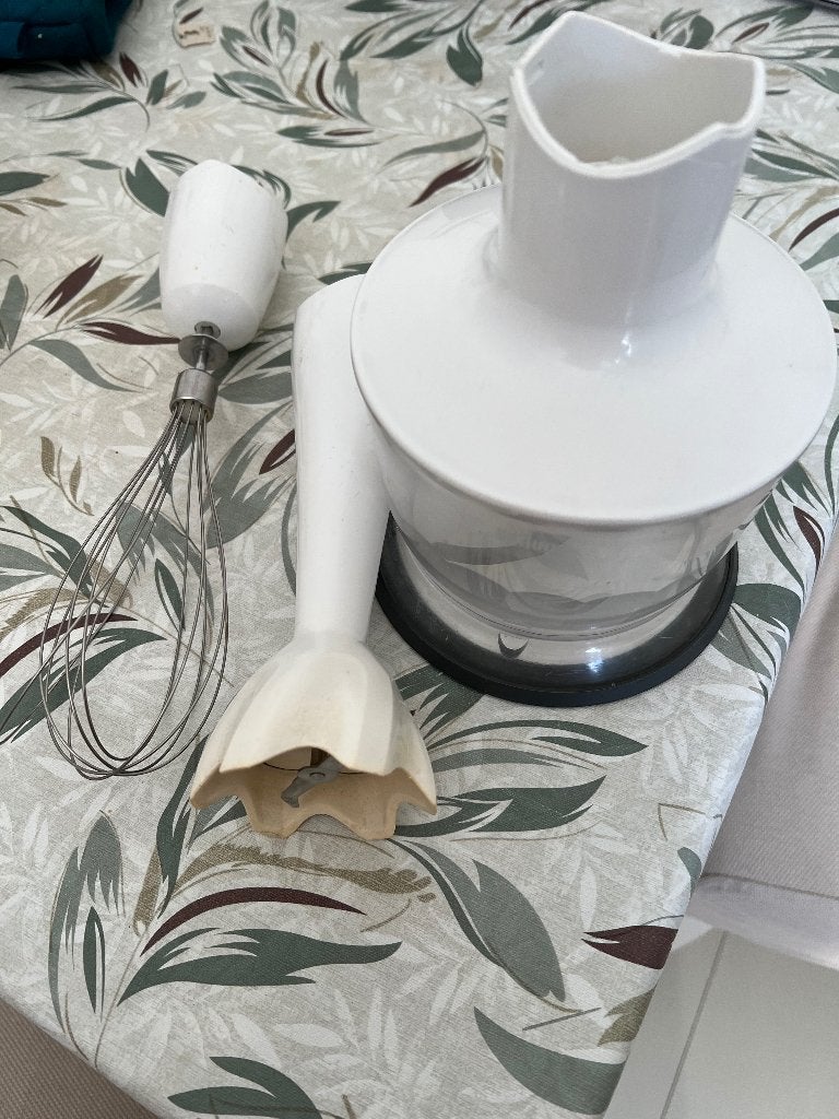 Braun Staafmixer Accessoires: Garde en Hakmolen, Ophalen, Gebruikt, 2 snelheden, Vaatwasserbestendig