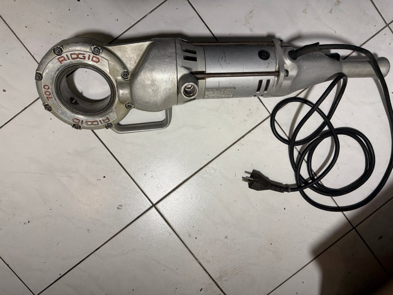 RIDGID No 700 Elektrische pijpsnijder, Ophalen of Verzenden, Gebruikt, Overige typen, Ridgid