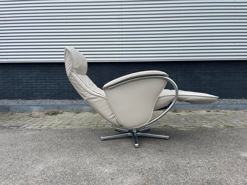Witte leren de toekomst relax fauteuil / relax stoel, Ophalen of Verzenden, Nvt, Nvt, Nvt