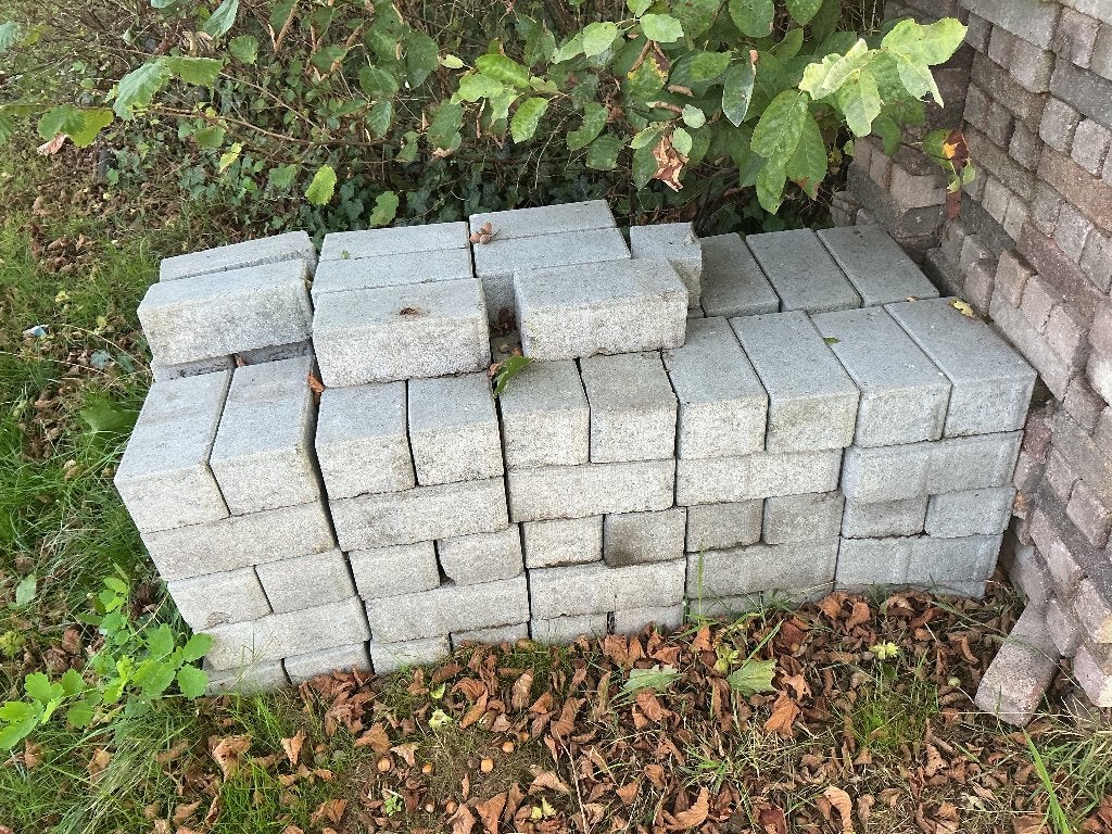 Betonklinkers grijs, Ophalen, Klinkers, Nieuw, Minder dan 5 m²
