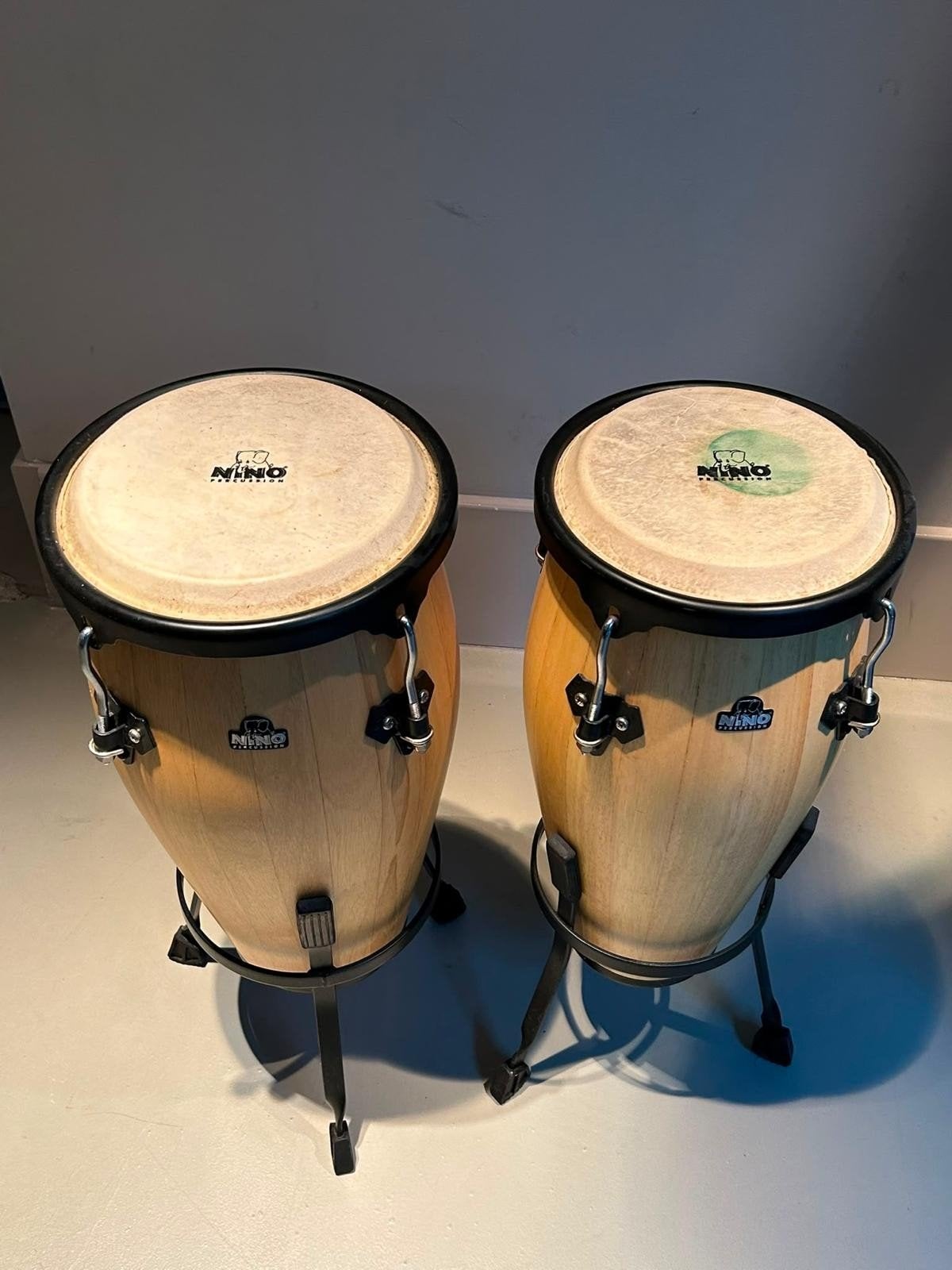 Nino Percussion Conga Set met Stands, Ophalen of Verzenden, Zo goed als nieuw, Trommel