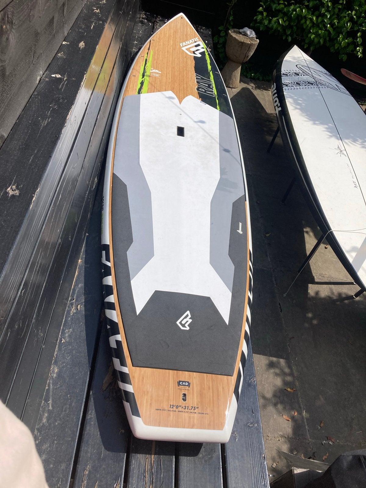 Fanatic Ray WE 12'0" SUP Board met Peddel, Ophalen of Verzenden, Gebruikt, Overige typen, Met vinnen