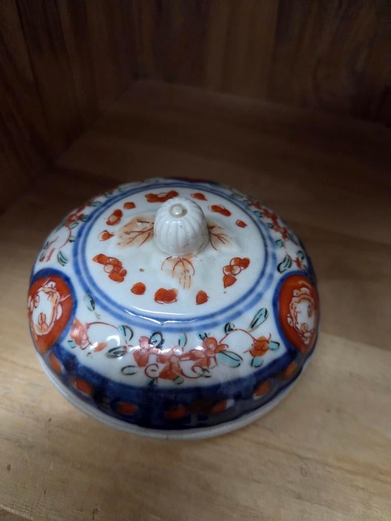 Antieke Japanse Imari porseleinen pot met deksel, Antiek en Kunst, Ophalen of Verzenden
