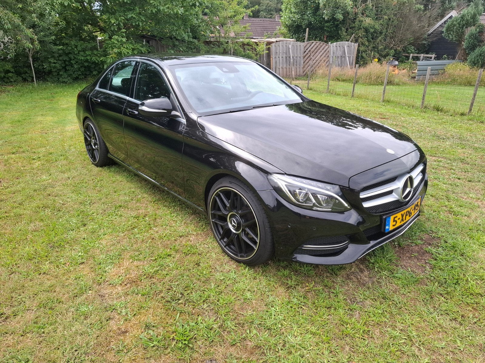 Mercedes-Benz C-Klasse C180 1.6 115KW 2014 Zwart, Auto's, Mercedes-Benz, Achterwielaandrijving, 4 cilinders, Zwart, Bedrijf
