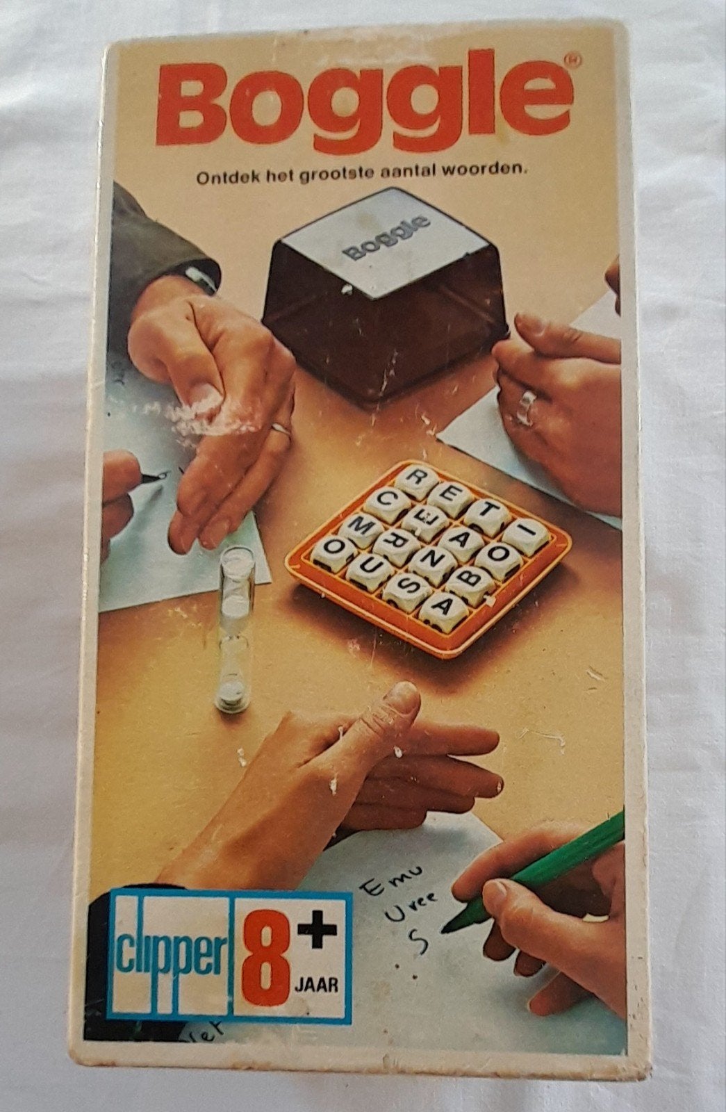 Vintage Boggle Spel - Ontdek het grootste aantal woorden, Vijf spelers of meer, Ophalen of Verzenden, Gebruikt, Clipper