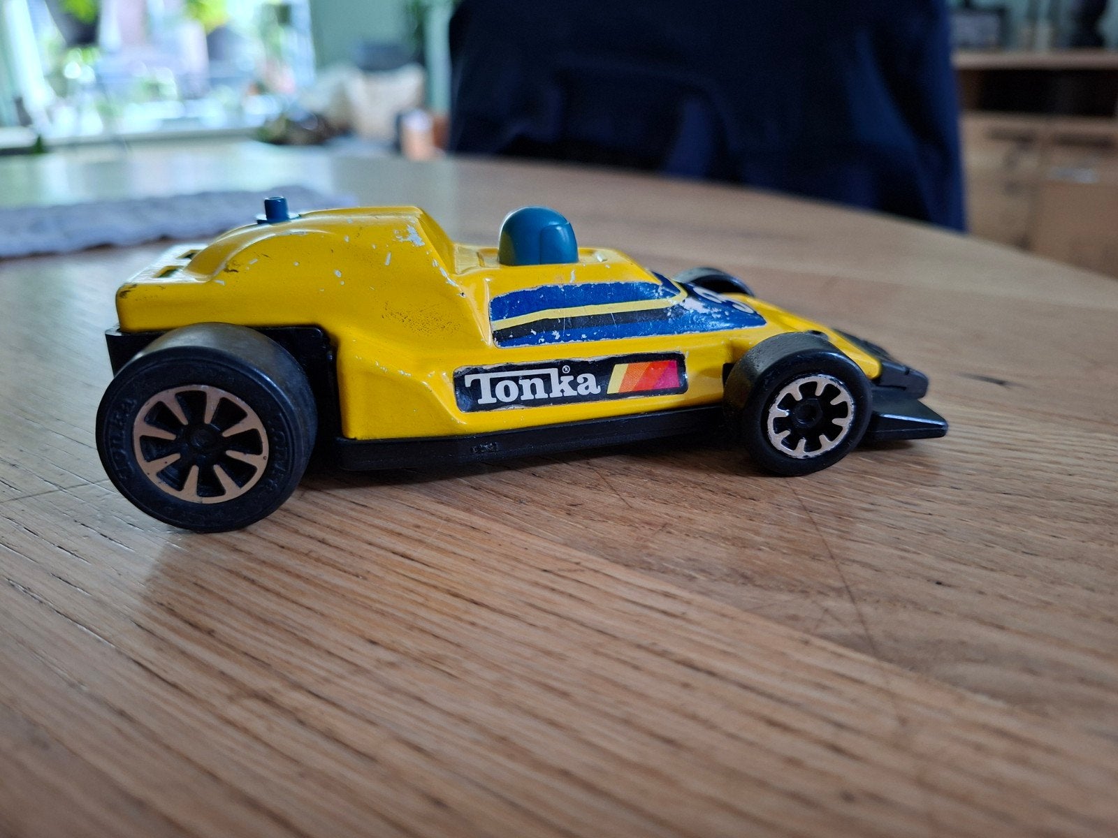 Vintage Tonka Formule 1 Raceauto - Geel (Made in Japan), Ophalen of Verzenden, Gebruikt