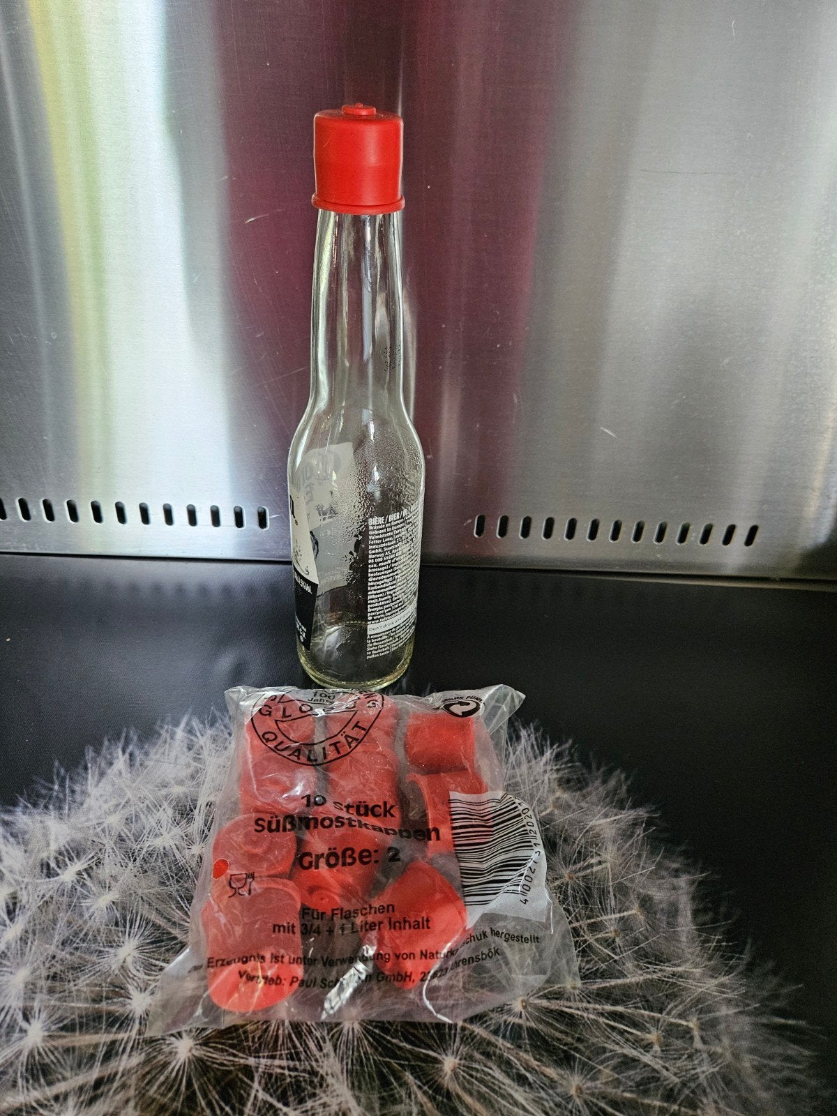 Rubberen weckkapjes voor flessen - 10 stuks, Overige typen, Nieuw, Ophalen of Verzenden, Rood