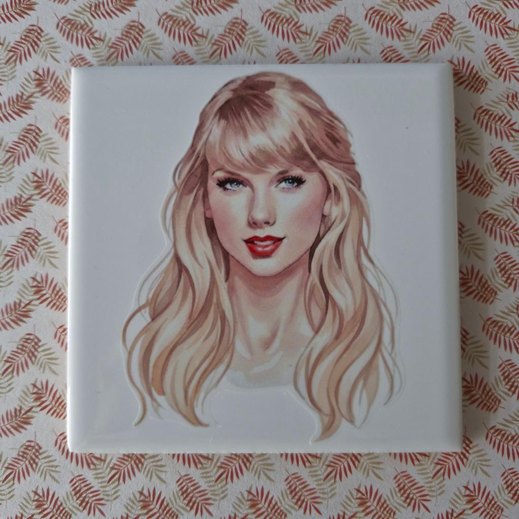 Decoratietegel Taylor Swift, Antiek en Kunst, Ophalen of Verzenden