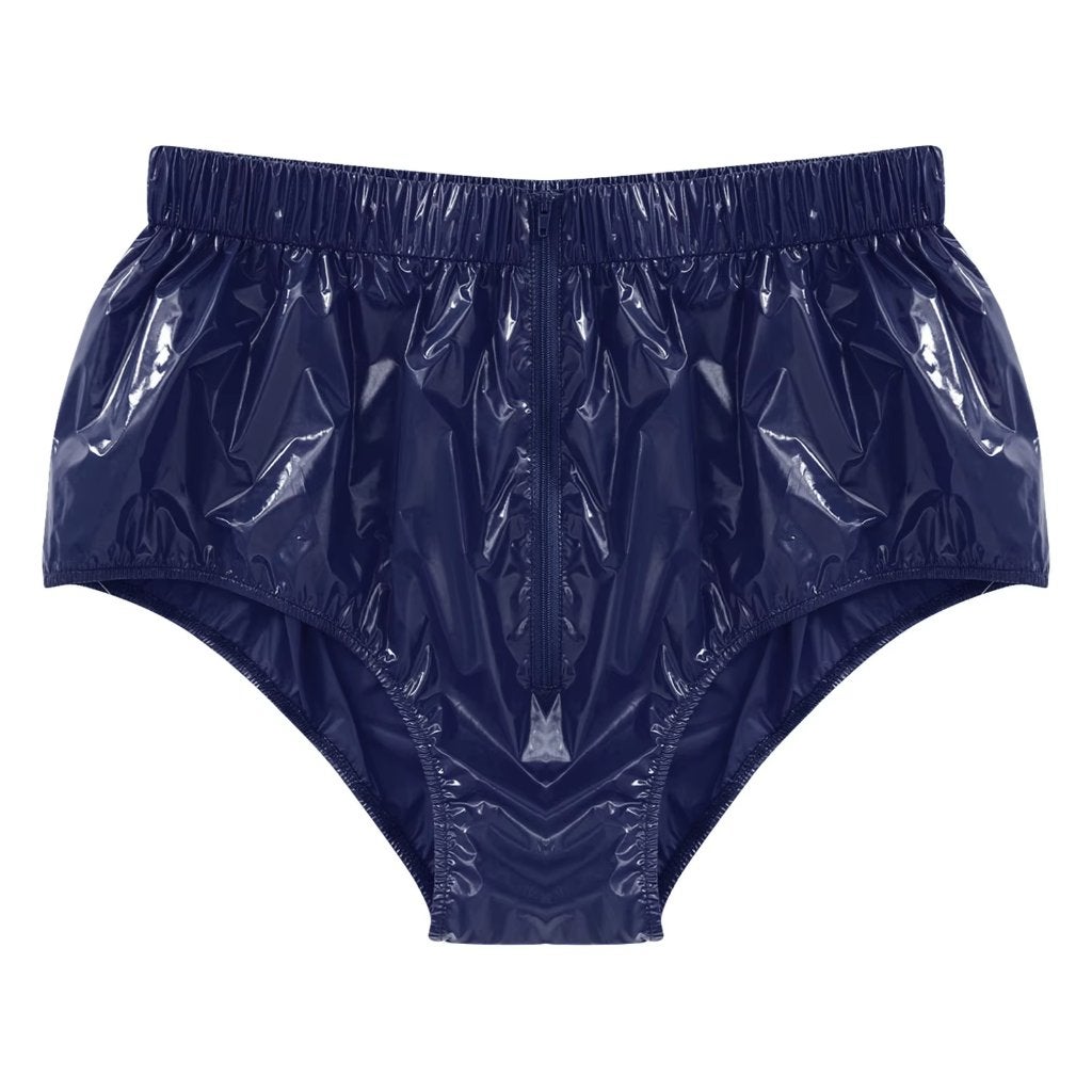 Waterdichte blauwe incontinentie slip met rits, Verzenden, Nieuw