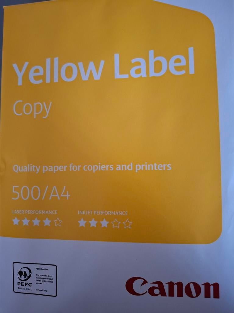 Canon Yellow Label printpapier 3 pakken, Ophalen of Verzenden, Nieuw