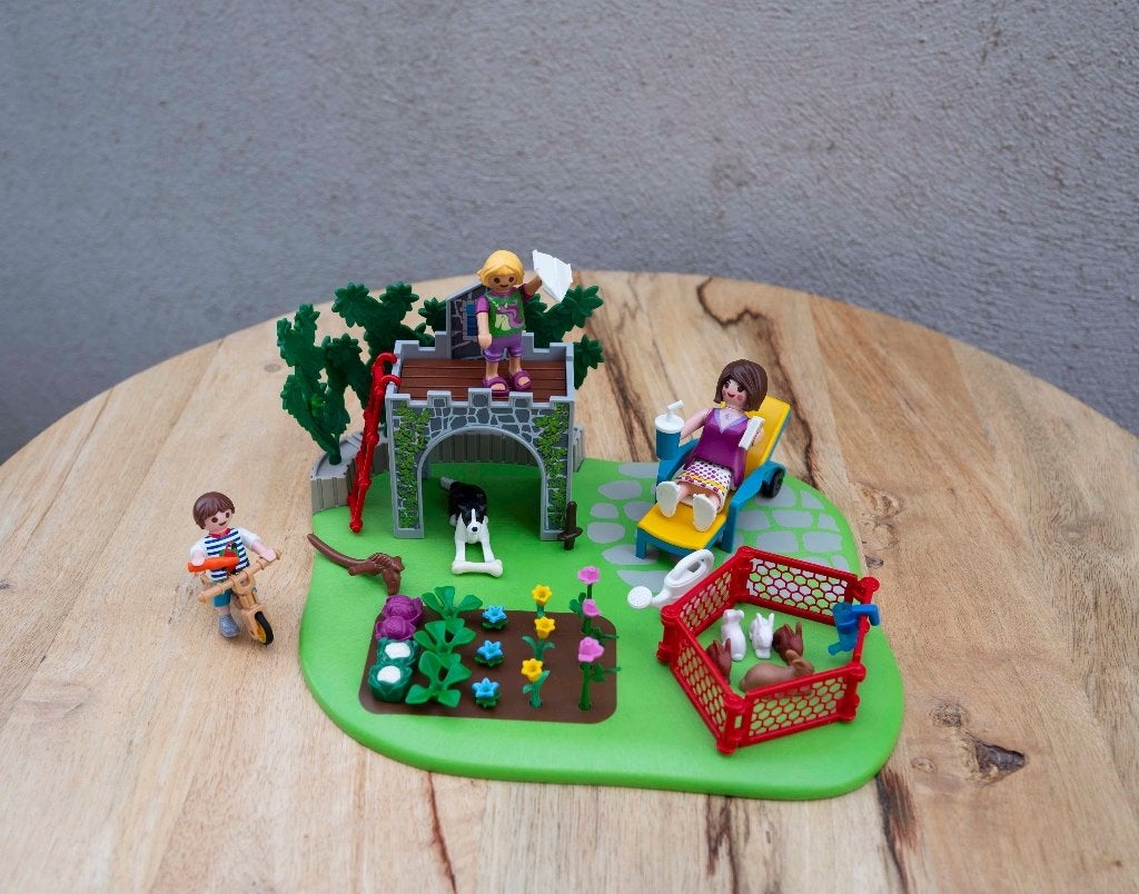 Playmobil 70010 tuin met konijnen, Complete set, Overige typen, Ophalen of Verzenden, Zo goed als nieuw