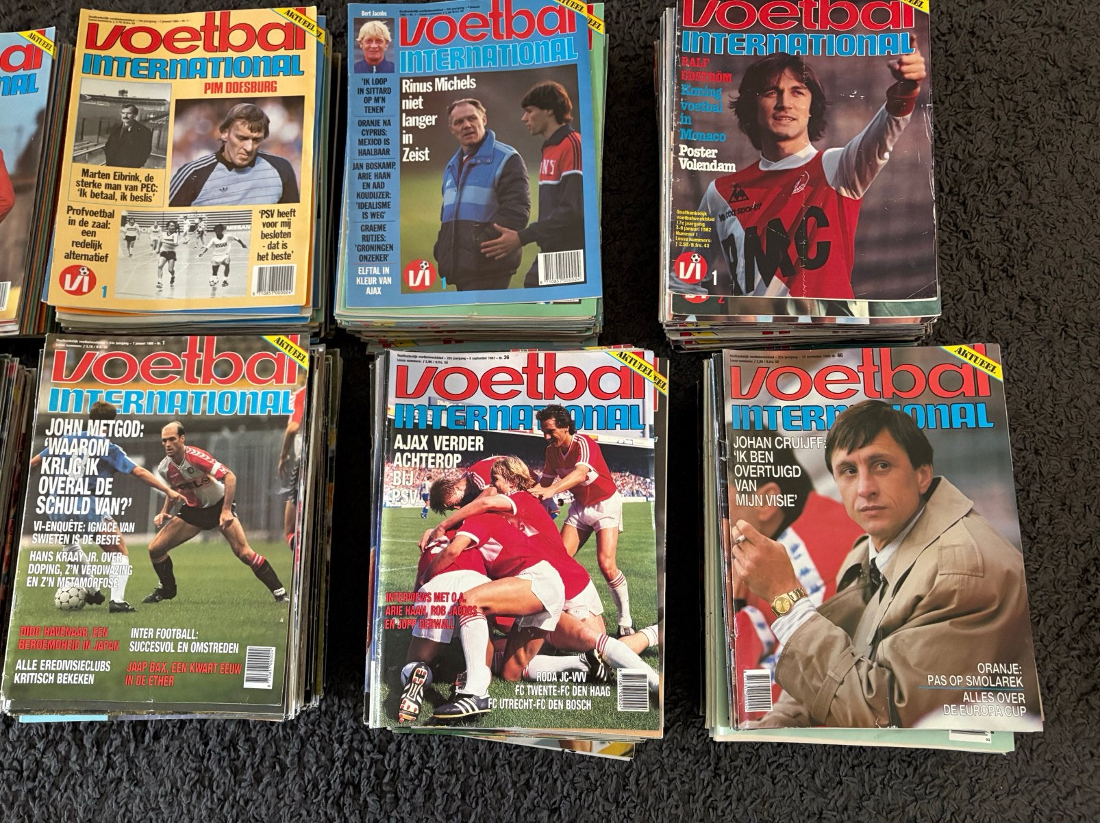 10 Jaargangen Voetbal International uit de jaren '80, Ophalen of Verzenden, Gelezen, Sport en Vrije tijd