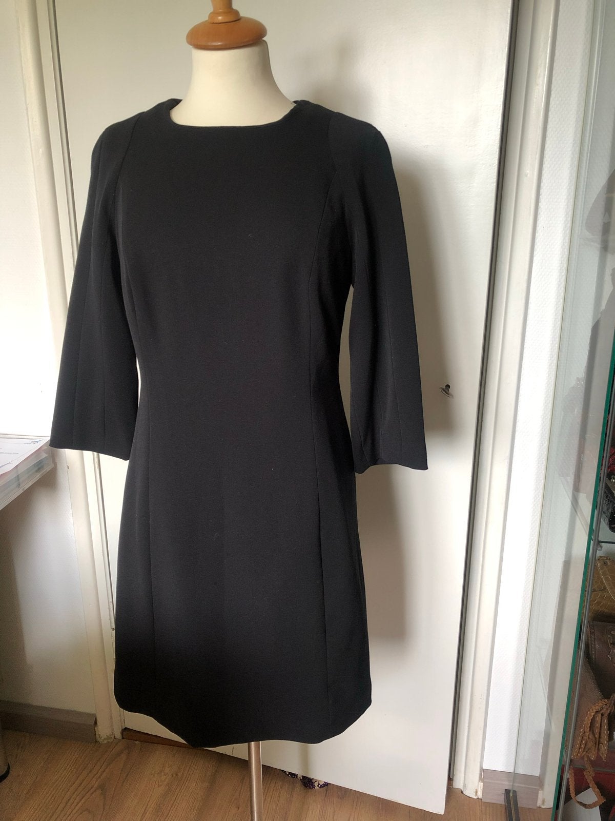 SYLVER zwarte jurk maat 38 lange mouw. Zgan, Kleding | Dames, Maat 38/40 (M), Sylver, Zwart, Ophalen of Verzenden