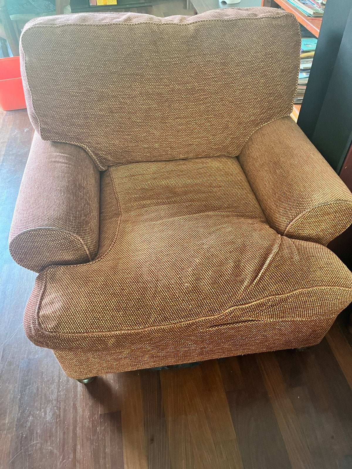 GRATIS!! Comfortabele fauteuil met lichte gebruikssporen, Ophalen, Gebruikt, Stof, 75 tot 100 cm