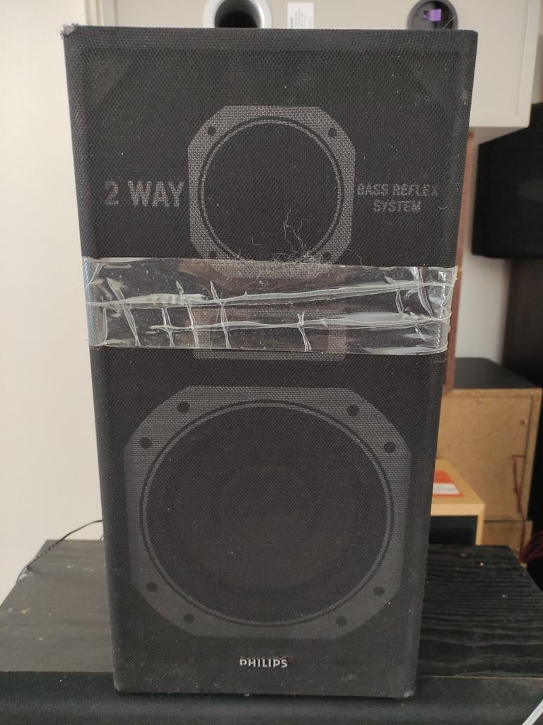 Philips 2-weg Bass Reflex Speakerset, Gebruikt, Info@philips.com, Ophalen of Verzenden, Philips Consumer Electronics