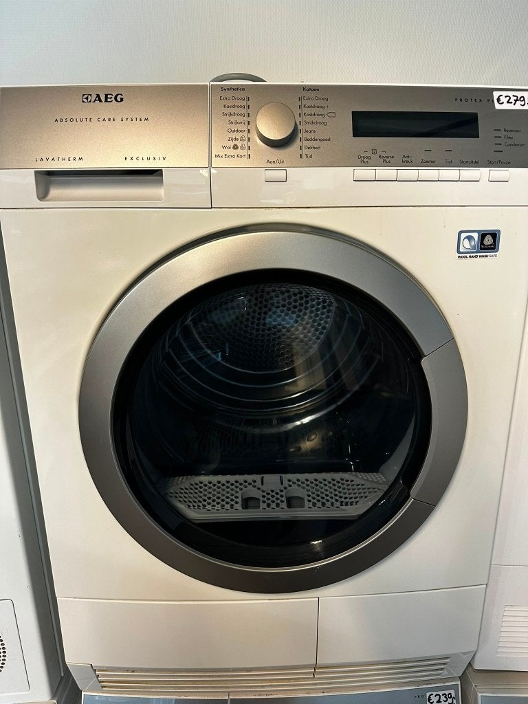 Gebruikte AEG warmtepompdroger 7 kg Absolute care, 6 tot 8 kg, Gebruikt, Anti-kreukfase, Nb