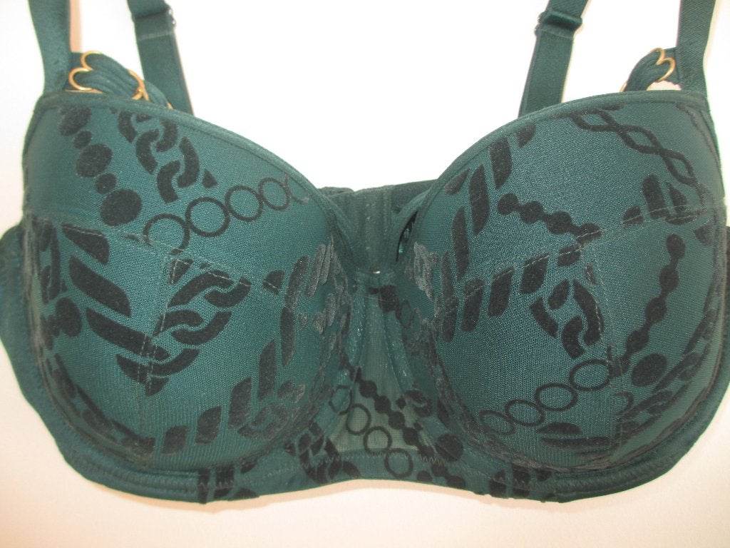 Marlies Dekkers groene flock BH 75D, ook slip, Marlies Dekkers, Ophalen of Verzenden, Groen, BH