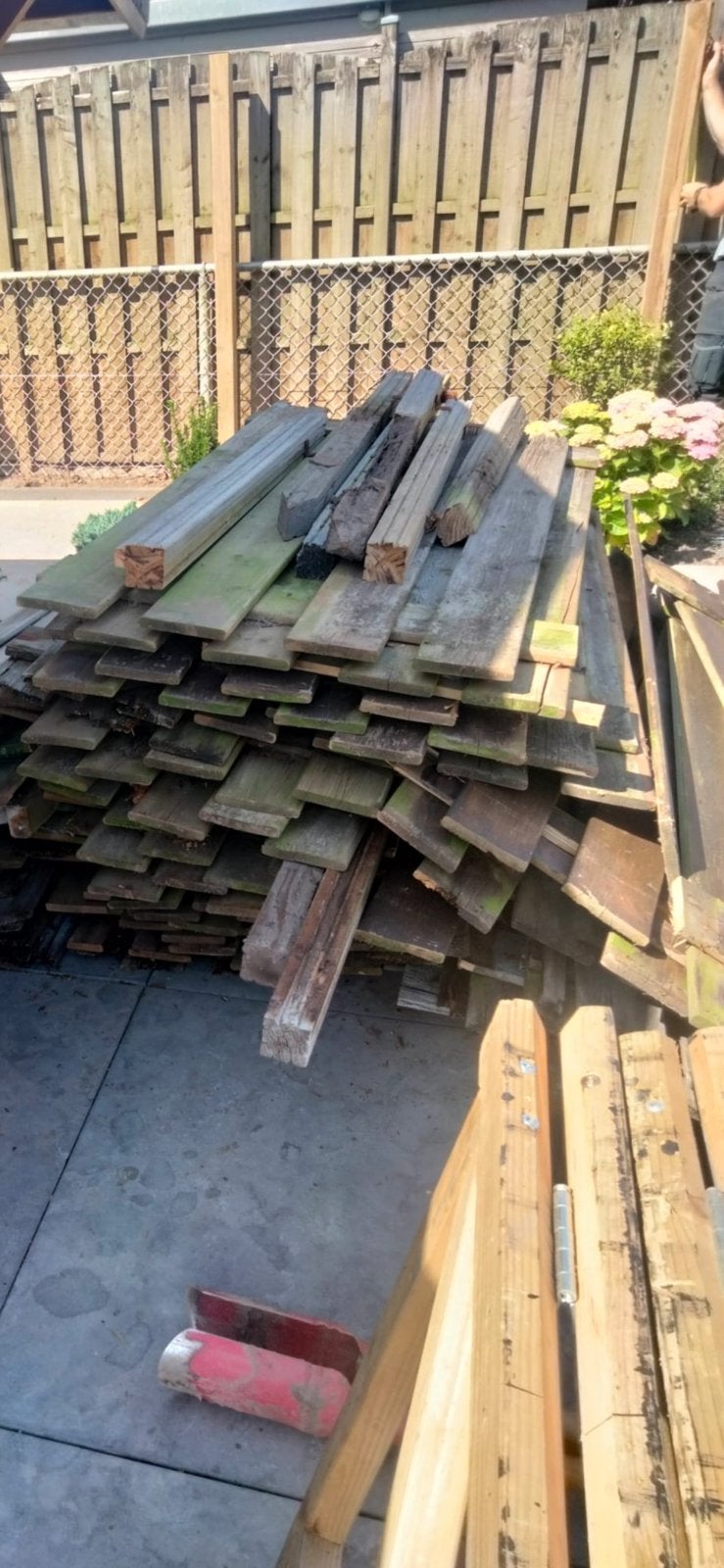 Graris af te halen schutting planken!, Ophalen, Zo goed als nieuw, Hout