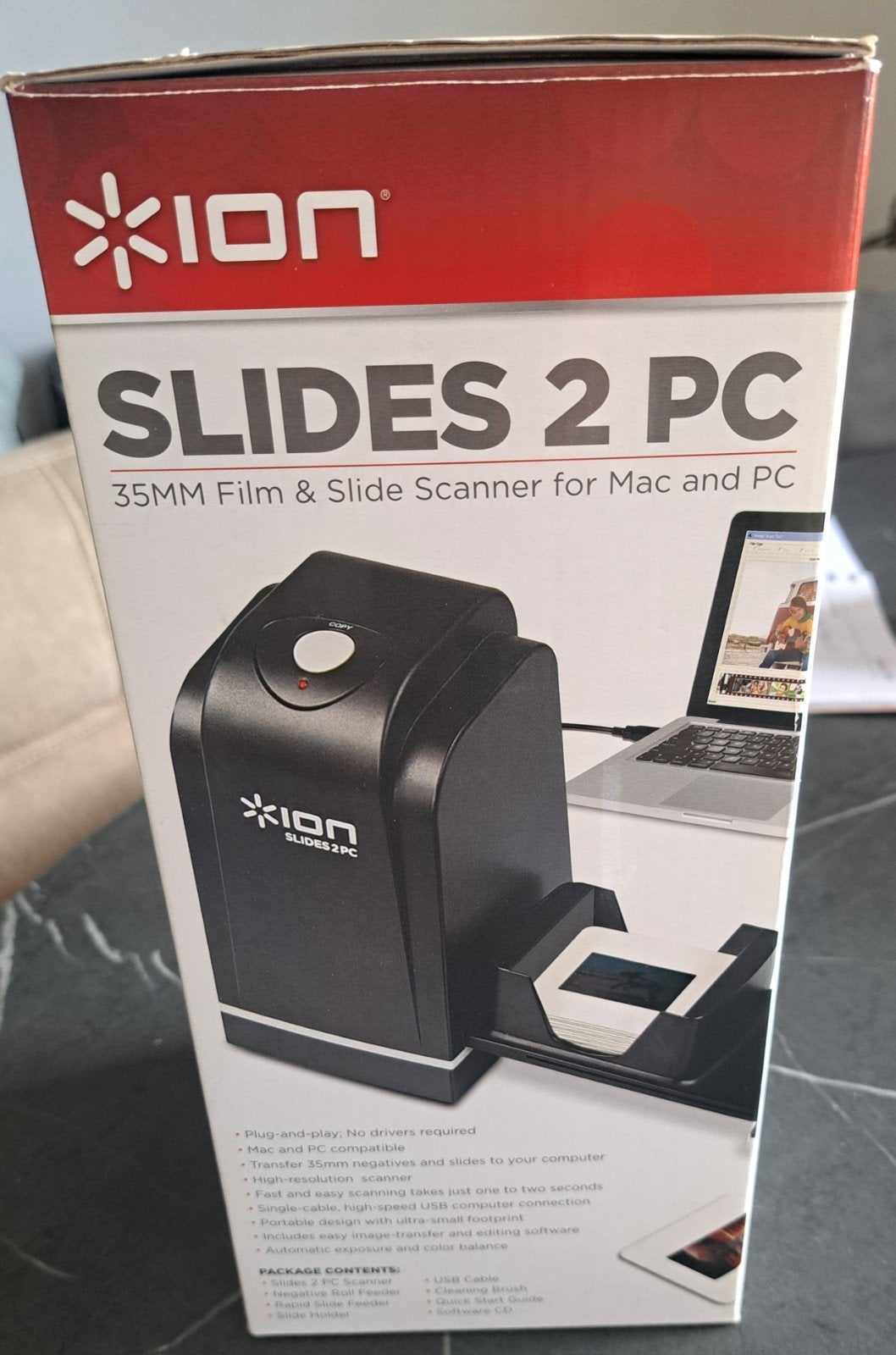 Ion Slides 2 PC 35mm Film & Slide Scanner, Ophalen, Diascanner, Zo goed als nieuw, MacOS