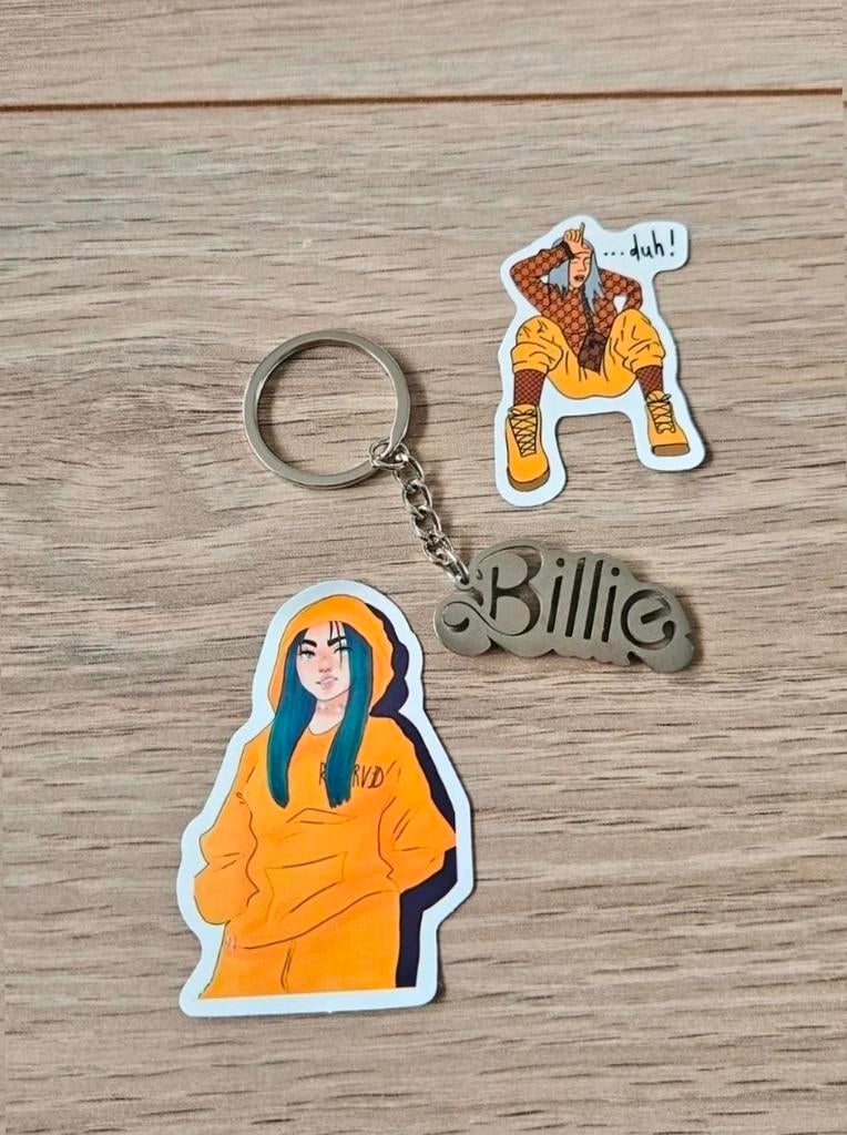 Sleutelhanger Billie Eilish, Ophalen of Verzenden, Nieuw