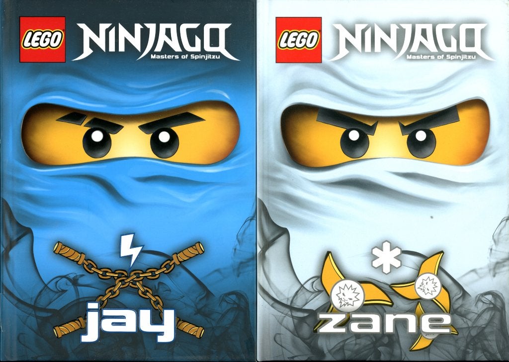 Set van 2 LEGO Ninjago Boekjes: Zane & Jay - Nette Staat!, Ophalen of Verzenden, Zo goed als nieuw, Lego