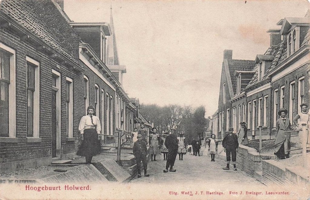 702-358-017 Hoogebuurt Holwerd, Verzamelen, Verzenden, Voor 1920, Friesland