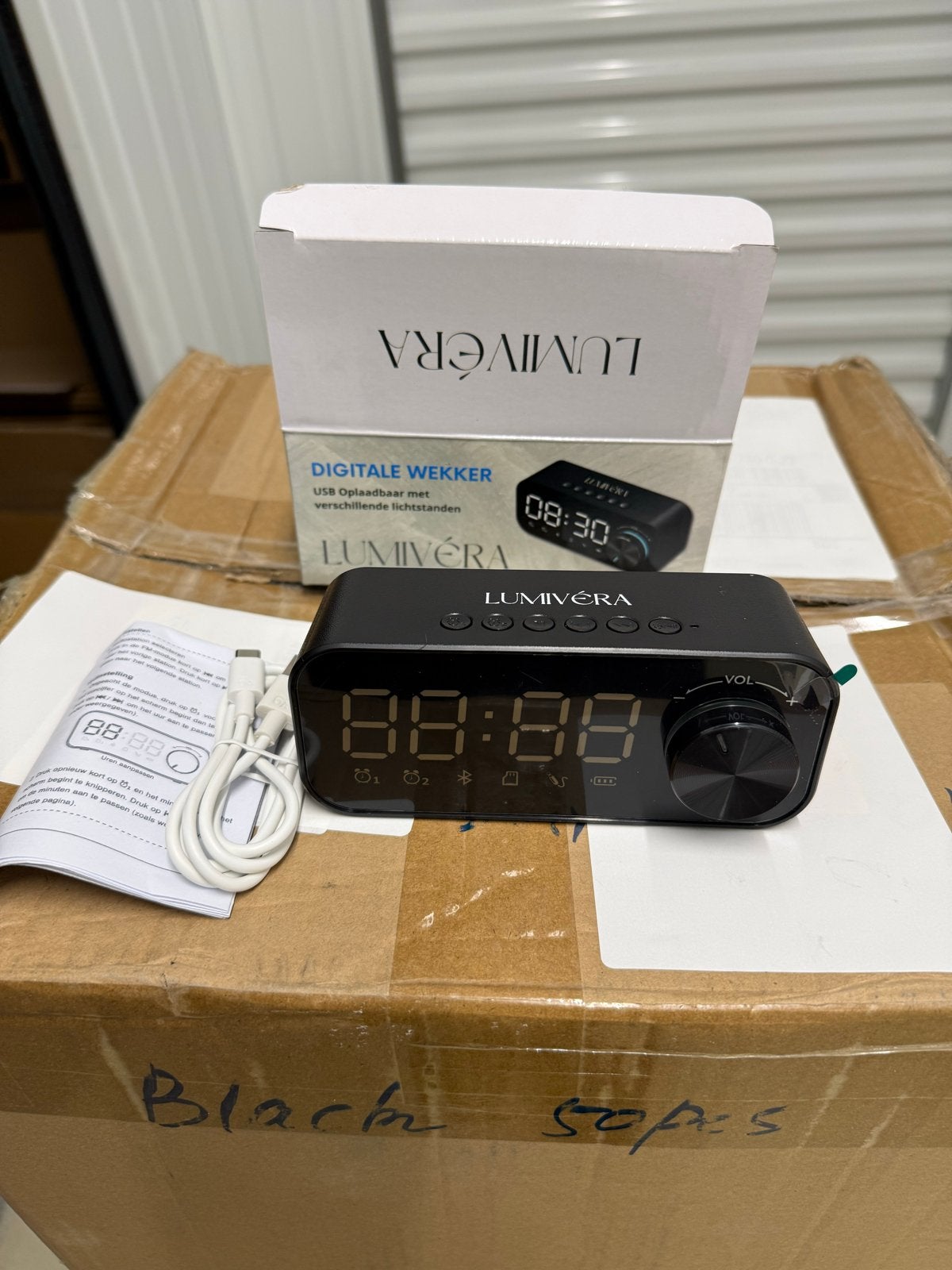 LUMIVÉRA Digitale Wekker USB Oplaadbaar, Ophalen of Verzenden, Nieuw, Digitaal
