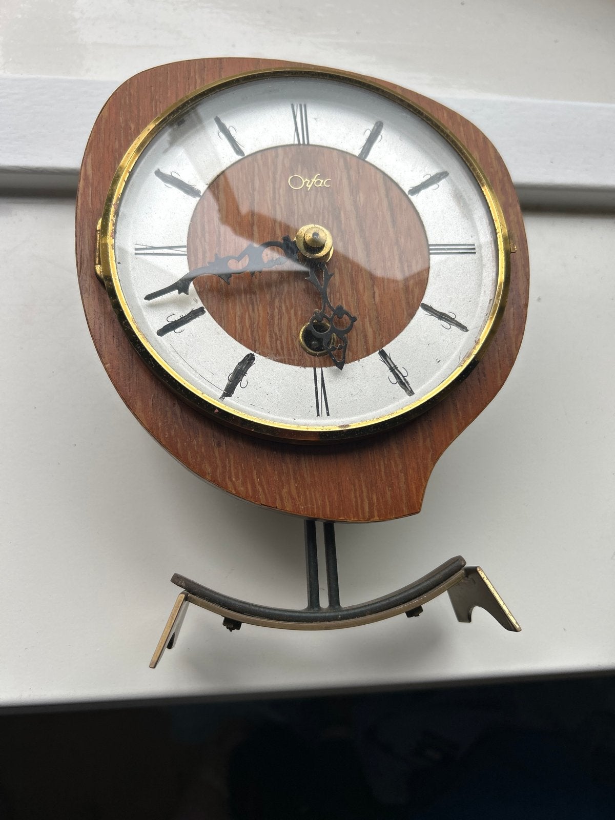 Vintage Orfac Tafelklok - Decoratief, Ophalen of Verzenden
